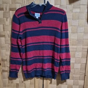 1989 Place Navy and Red Striped Kids Sweater